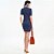 Vestido Curto Colcci Canelado Patch Pr27 Azul Feminino - Imagem 4