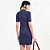 Vestido Curto Colcci Canelado Patch Pr27 Azul Feminino - Imagem 2