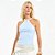 Regata Colcci Canelada Pr27 Azul Feminino - Imagem 1