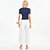 Blusa Colcci Faixas Pr27 Azul Feminino - Imagem 5