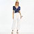 Blusa Colcci Faixas Pr27 Azul Feminino - Imagem 4