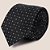Gravata Seda Dudalina Maquinetada Pr27 Preto Masculino - Imagem 1