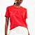 Camiseta Colcci Letter Pr27 Vermelho Feminino - Imagem 3