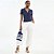 Camisa Polo Colcci Faixa Iconic Pr27 Azul Feminino - Imagem 4