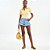 Camisa Polo Colcci Canelada Pr27 Amarelo Feminino - Imagem 3