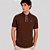 Camisa Polo Colcci Oak Pr27 Marrom Masculino - Imagem 1