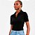 Camisa Polo Colcci Canelada Pr27 Preto Feminino - Imagem 1
