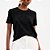 Camiseta Colcci Letter Pr27 Preto Feminino - Imagem 1
