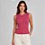 Blusa Tricot Dudalina Bella Sem Manga Ve27 Rosa Feminino - Imagem 1