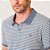 Camisa Polo Dudalina Listrada Binada Ve27 Cinza Masculino - Imagem 4