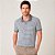 Camisa Polo Dudalina Listrada Binada Ve27 Cinza Masculino - Imagem 1