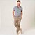 Camisa Polo Dudalina Listrada Binada Ve27 Cinza Masculino - Imagem 5