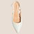 Scarpin Slingback Dudalina Couro Ve27 Off White Feminino - Imagem 3