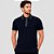 Camisa Polo Dudalina Colmeia Ve27 Marinho Masculino - Imagem 1