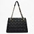 Bolsa Shopping Lança Perfume Matelassê Ve27 Preto Feminino - Imagem 2