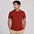 Camisa Polo Dudalina Frisos Degradê Ve27 Laranja Masculino - Imagem 1