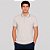Camisa Polo Dudalina Frisos Ve27 Bege Masculino - Imagem 1