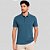 Camisa Polo Dudalina Frisos Degradê Ve27 Azul Masculino - Imagem 1