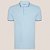 Camisa Polo Dudalina Frisos Ve27 Azul Claro Masculino - Imagem 3