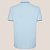 Camisa Polo Dudalina Frisos Ve27 Azul Claro Masculino - Imagem 4
