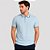 Camisa Polo Dudalina Frisos Ve27 Azul Claro Masculino - Imagem 1