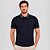 Camisa Polo Dudalina Jacquard Piquet Ve27 Marinho Masculino - Imagem 1