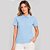 Camisa Polo Dudalina Slim Tech Ve27 Azul Feminino - Imagem 1