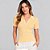 Camisa Polo Dudalina Tricot Flavia Ve27 Amarelo Feminino - Imagem 1
