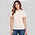 Camisa Polo Dudalina Decote V Ve27 Bege Feminino - Imagem 1