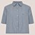 Camisa Jeans Dudalina Cropped Ve27 Azul Feminino - Imagem 3
