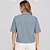 Camisa Jeans Dudalina Cropped Ve27 Azul Feminino - Imagem 2