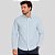 Camisa Individual Slim Cross Dye Color Ve27 Azul Masculino - Imagem 1