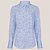 Camisa Dudalina Slim Floral Ve27 Azul Feminino - Imagem 3