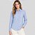 Camisa Dudalina Slim Floral Ve27 Azul Feminino - Imagem 1