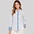 Camisa Dudalina Regular Ve27 Azul Feminino - Imagem 1