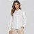 Camisa Dudalina Slim Jacquard Ve27 Branco Feminino - Imagem 1