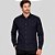Camisa Dudalina Slim Tricoline Ve27 Marinho Masculino - Imagem 1