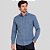 Camisa Dudalina Slim Ve27 Azul Masculino - Imagem 1