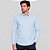 Camisa Dudalina Comfort Tricoline Ve27 Azul Masculino - Imagem 1