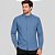 Camisa Dudalina Slim Tricoline Ve27 Azul Masculino - Imagem 1