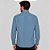 Camisa Dudalina Comfort Tricoline Lisa Ve27 Azul Masculino - Imagem 2
