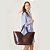 Bolsa Dudalina Tote Yves Ve27 Marrom Feminino - Imagem 6