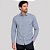 Camisa Dudalina Comfort Listrada Ve27 Azul Masculino - Imagem 1