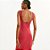 Vestido Canelado Colcci Open Midi Ve27 Vermelho Feminino - Imagem 4