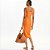 Vestido Canelado Colcci Midi Ve27 Laranja Feminino - Imagem 2