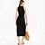 Vestido Canelado Colcci Midi Letter Ve27 Preto Feminino - Imagem 2