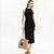 Vestido Canelado Colcci Midi Letter Ve27 Preto Feminino - Imagem 1