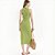 Vestido Canelado Colcci Midi Letter Ve27 Verde Feminino - Imagem 2