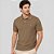 Camisa Polo Colcci Letter Ve27 Marrom Masculino - Imagem 1