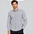 Camisa Dudalina Slim Listras Bicolor Ve27 Cinza Masculino - Imagem 1